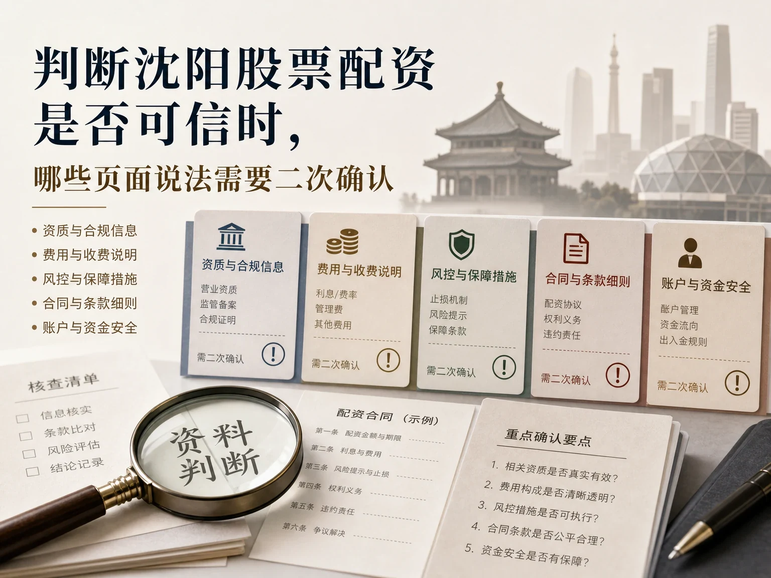 判断沈阳股票配资是否可信时，哪些页面说法需要二次确认缩略图